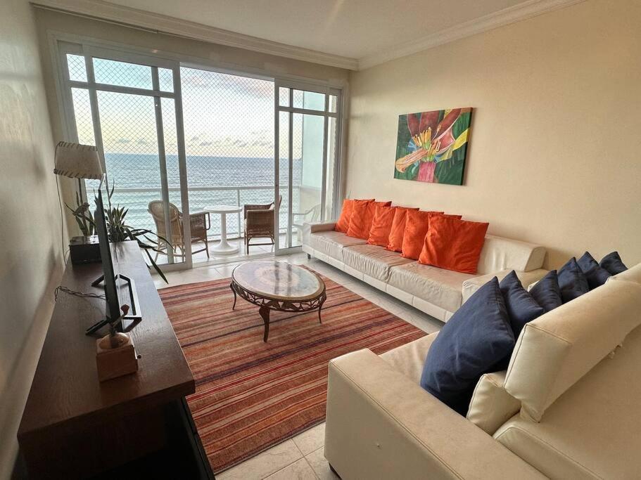 Hermoso Dpto Con Vista Frontal Al Mar Pitangueiras Guaruja Luaran gambar
